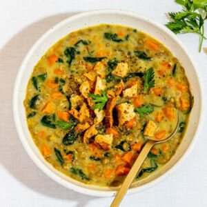 soupe repas lentilles