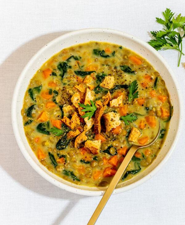 soupe repas lentilles