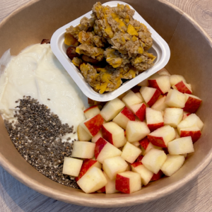 granola pomme