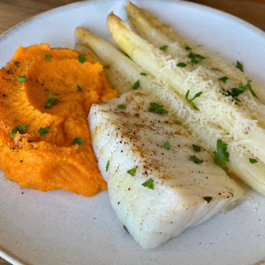 poisson purée asperges