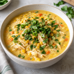 soupe maïs poulet